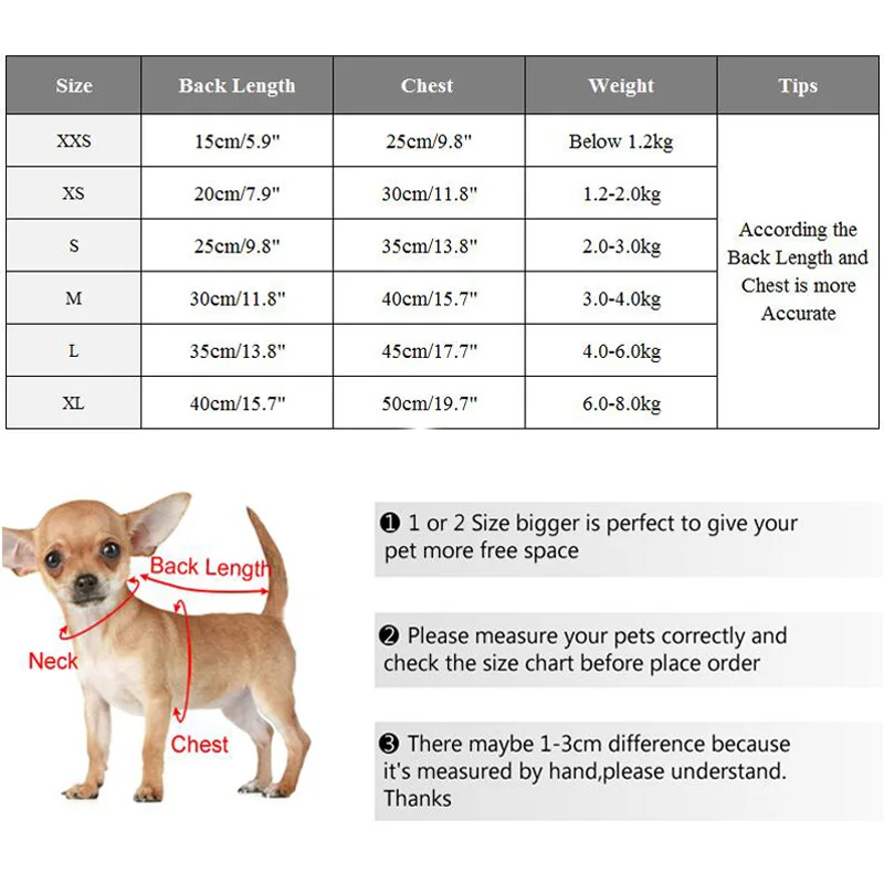 

12 Colors Cartoon Puppy Vest Clothing Warm Dog Clothes Chihuahua French Bulldog Winter Dog Coat For Small Dogs Pet Cat Clothes