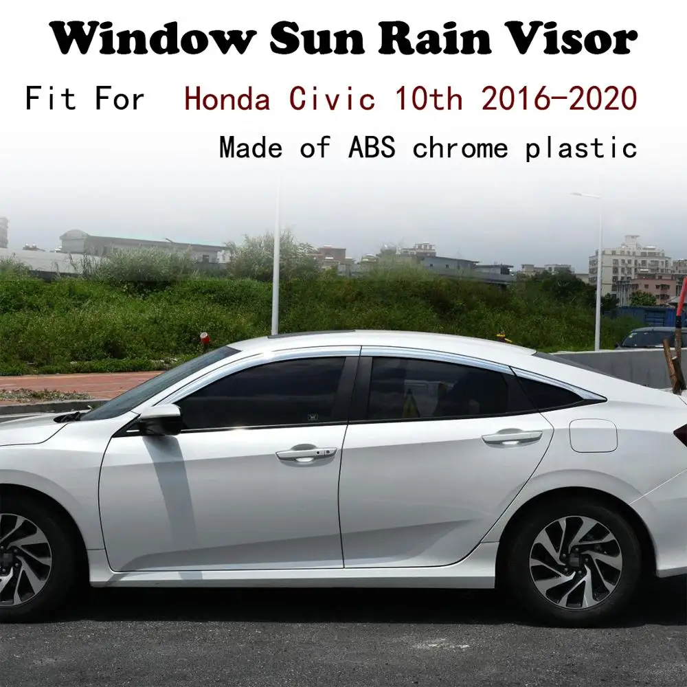 

Козырёк на окно, из АБС-пластика, для Honda Civic 10 2016-2020