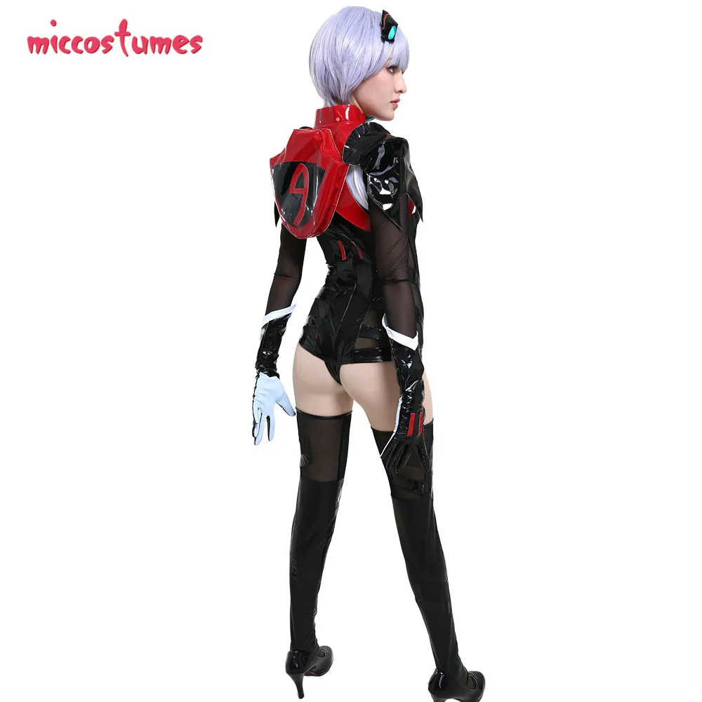 Ayanami Rei Cosplay Evangelion Garage Kit Version Black Battle Jumpsuit Costume image 2