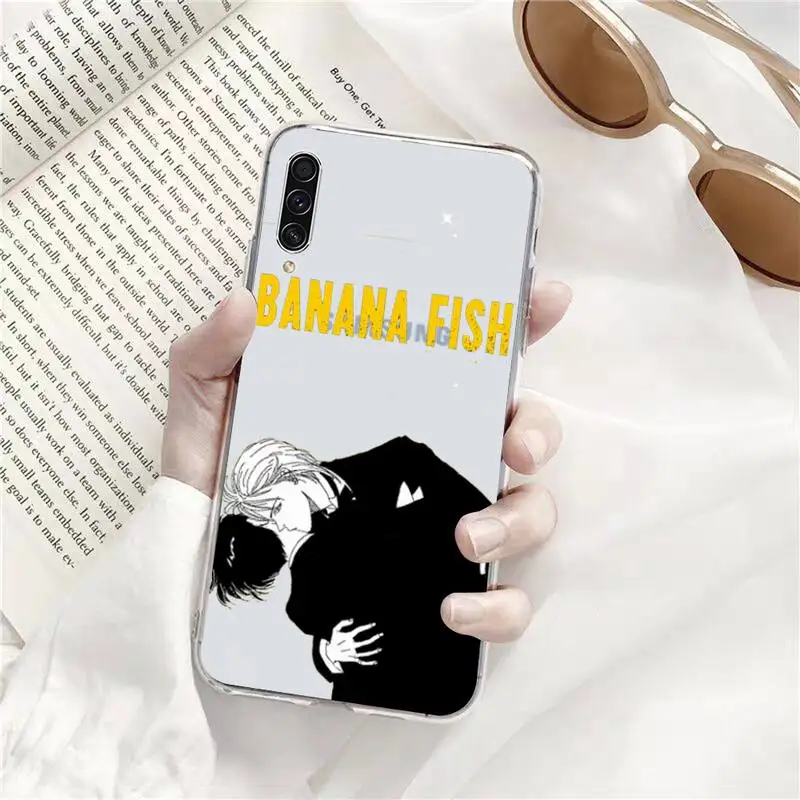 

Banana Fish love anime Phone Case Transparent for xiaomi 11 redmi note 9 8 s pro Samsung A 71 51 21S S 20 fe 10 9 8 plus