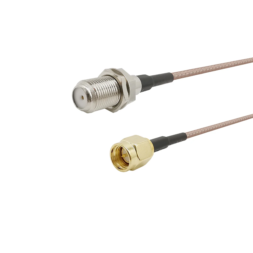 SMA to F коннектор RF кабель Pigtail Female Male обжимной RG316 15 см Прямая поставка|Соединители|