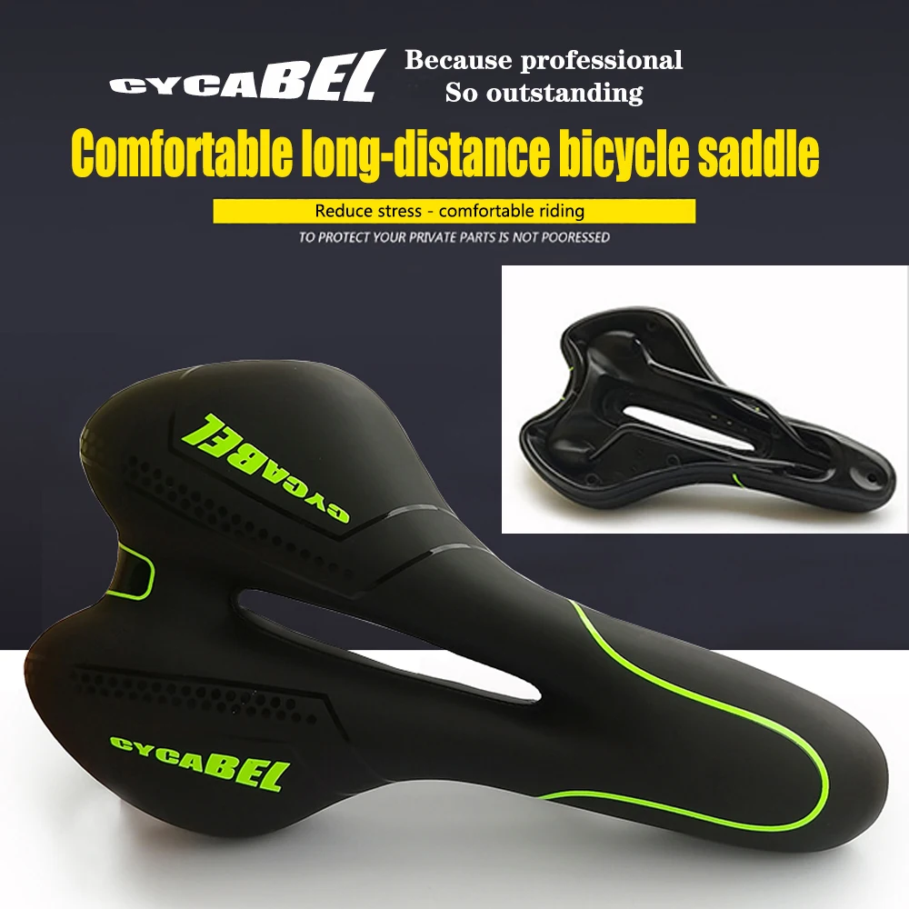 Амортизирующее седло CYCABEL из искусственной кожи для велосипеда амортизирующее