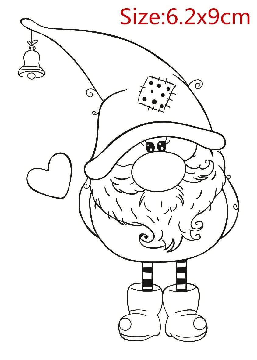 

Santa Claus Cartoon Pattern Stamp And Metal Die Scrapbooking Alphabet Stamp Embossing Craft Making Silicone Transparent Stamps