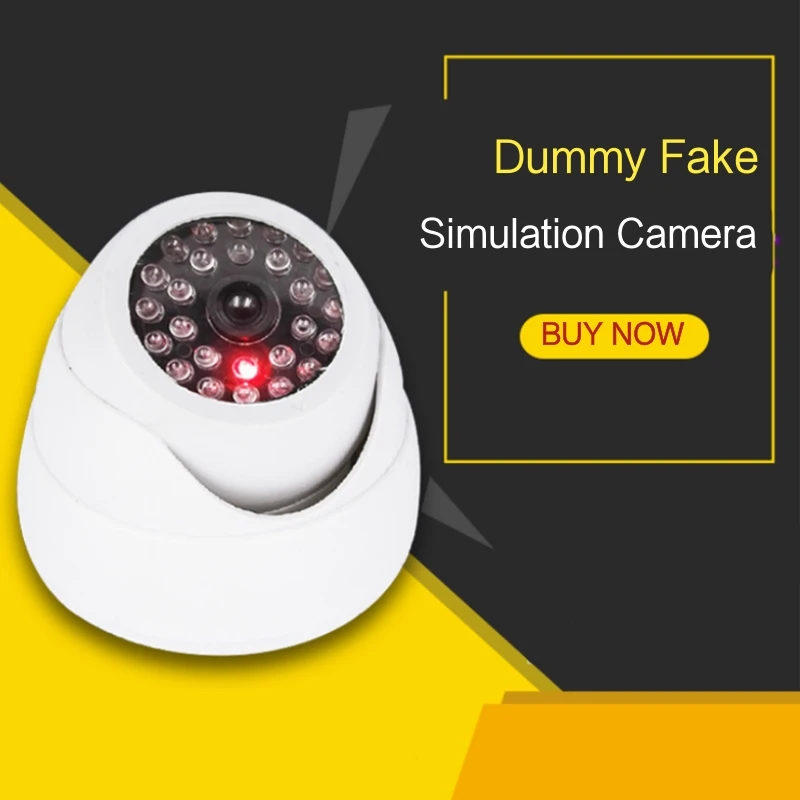 Имитация безопасности Dome Dummy камера поддельная камера с красным мигающим светодиодный светильник для внутреннего и наружного видеонаблюдения