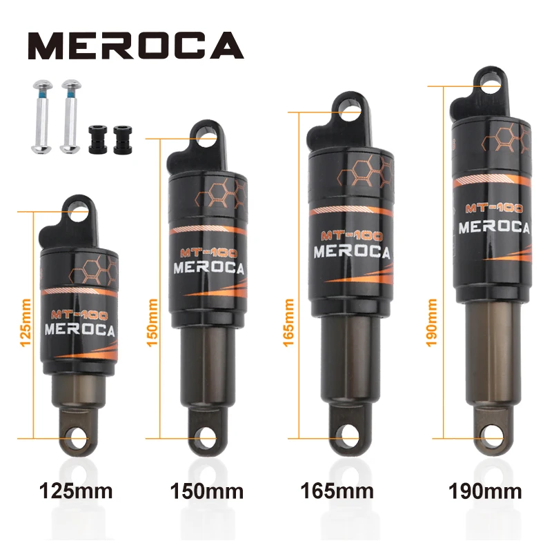 Задний амортизатор для велосипеда MEROCA 125/150/165/190 мм Электрический скутера