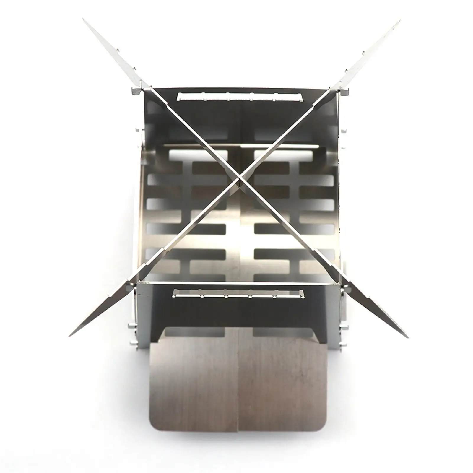 

Outdoor Stainless Steel Grill Portable Wood Burning Camping Stove Folding BBQ Grill Windproof Camping Picnic Tool Camping Stove