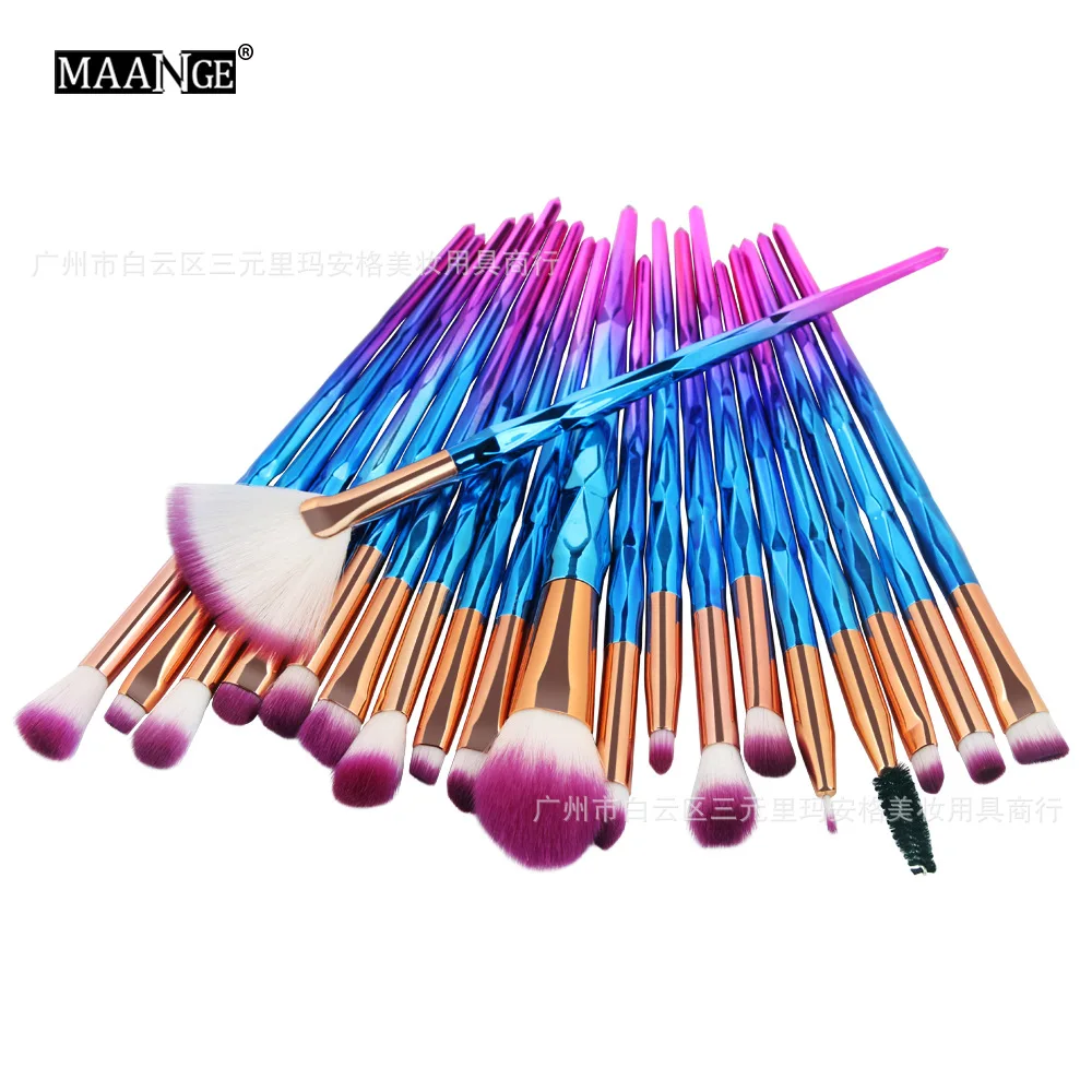 hot selling 20 makeup brush tools network celebrity recommendation popular style rouge sweep eye shadow cosmetic brush set free global shipping