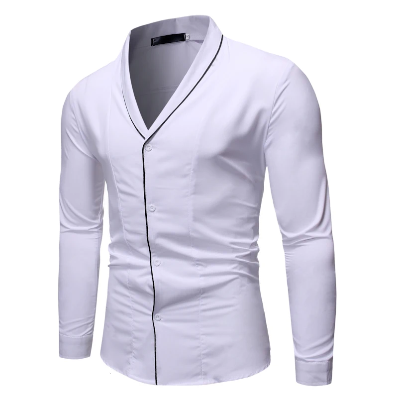 

Мужская неформальная рубашка, осенняя рубашка с длинным рукавом, для отдыха, 2019