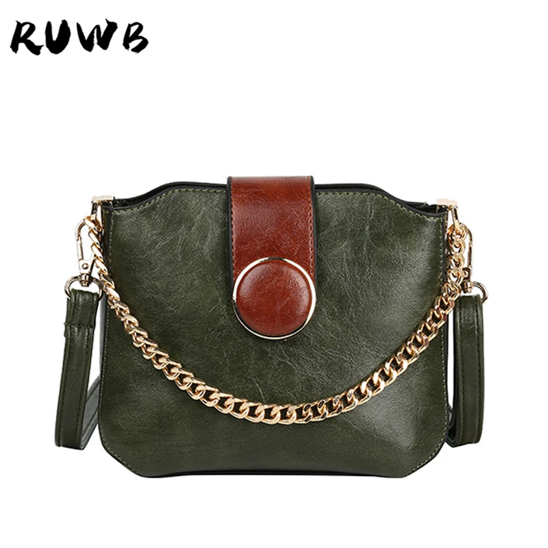 Уличный клатч RUWB для девочек милый Дамский кошелек с цепочками в стиле ретро
