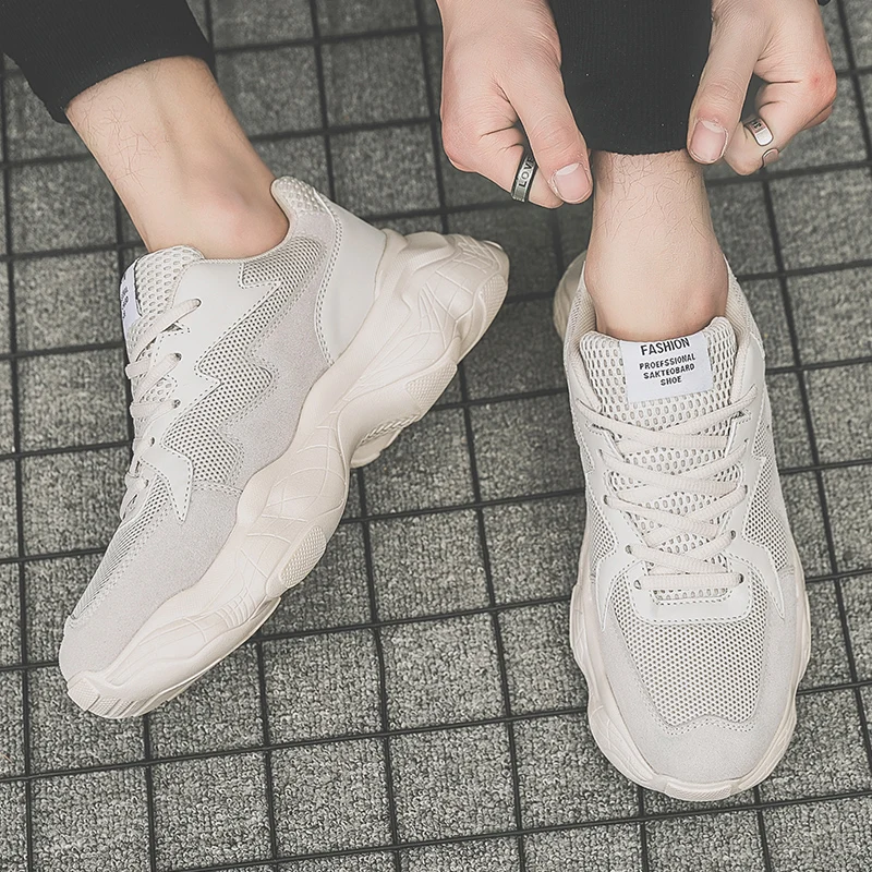 

Summer Men's Tide Shoes 2019 New Korean Version Of The Trend Of Sports Smoked With The Paragraph Casual Old Shoes Men