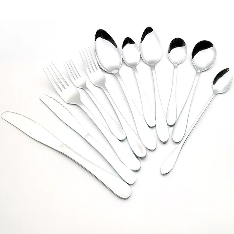 stainless steel cutlery tableware domestic Western hotel kitchen supplies Dinnerware Dinner Knife and Fork forks knives spoons | Дом и сад