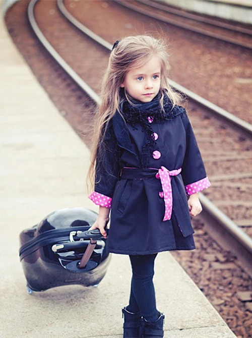 Осенние детские куртки в европейском стиле; модное manteau enfant fille; милое пальто и куртки в горошек для девочек; Casaco Menina; сезон весна