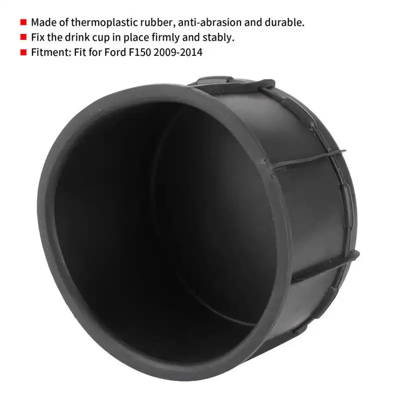 

Rear Center Console Cup Holder Insert Liners Replacement Fit for Ford F150 2009-2014