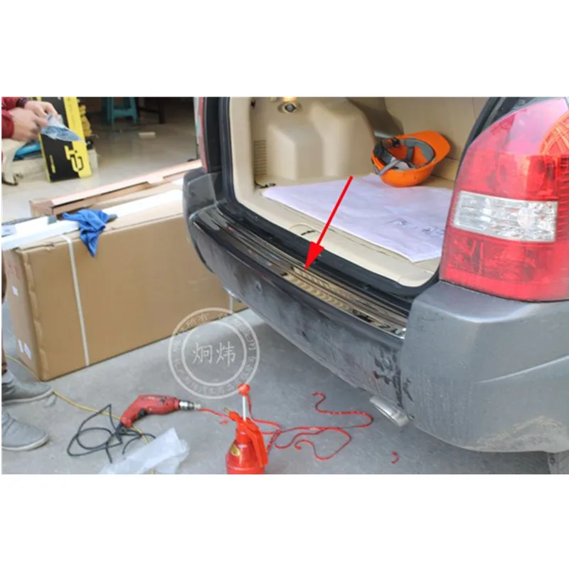 Высококачественная защита для заднего бампера из нержавеющей стали 2005 2009 Hyundai