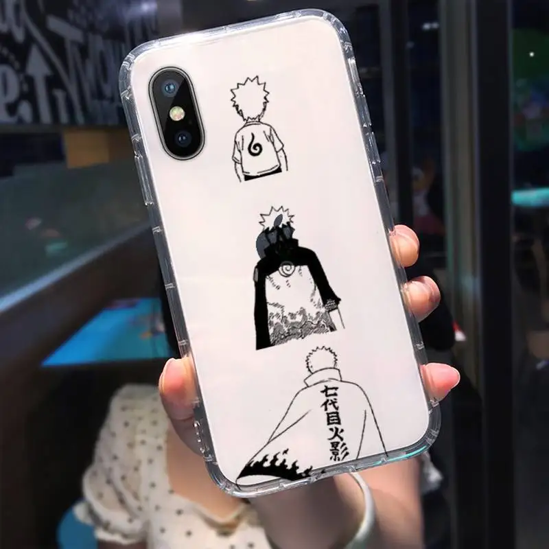 

Anime Naruto Cartoon Phone Case Transparent for iPhone 11 12 mini pro XS MAX 8 7 6 6S Plus X 5S SE 2020 XR