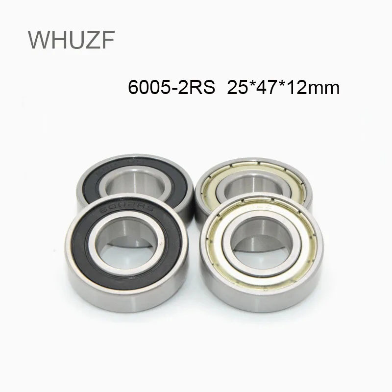 WHUZF Бесплатная доставка 5/10 шт. 6005-2RS RZ радиальный шарикоподшипник двойная