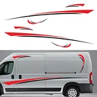 6 шт., виниловые наклейки на автомобиль, в полоску