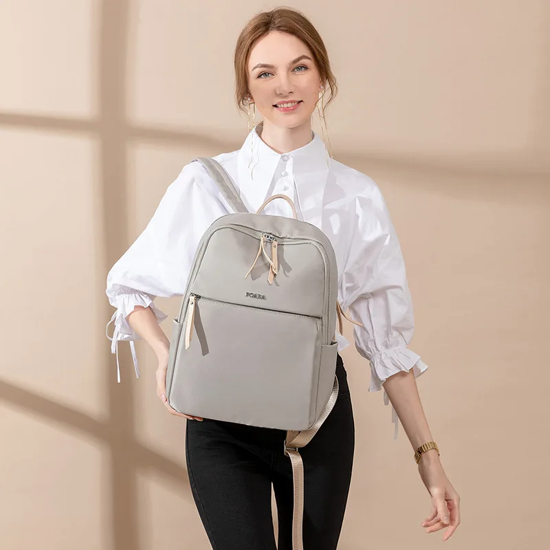 

New Female Backpack Oxford All-match College Student School Bag Large Capacity Business Backpack 14/15.6 Inch Computer Bag