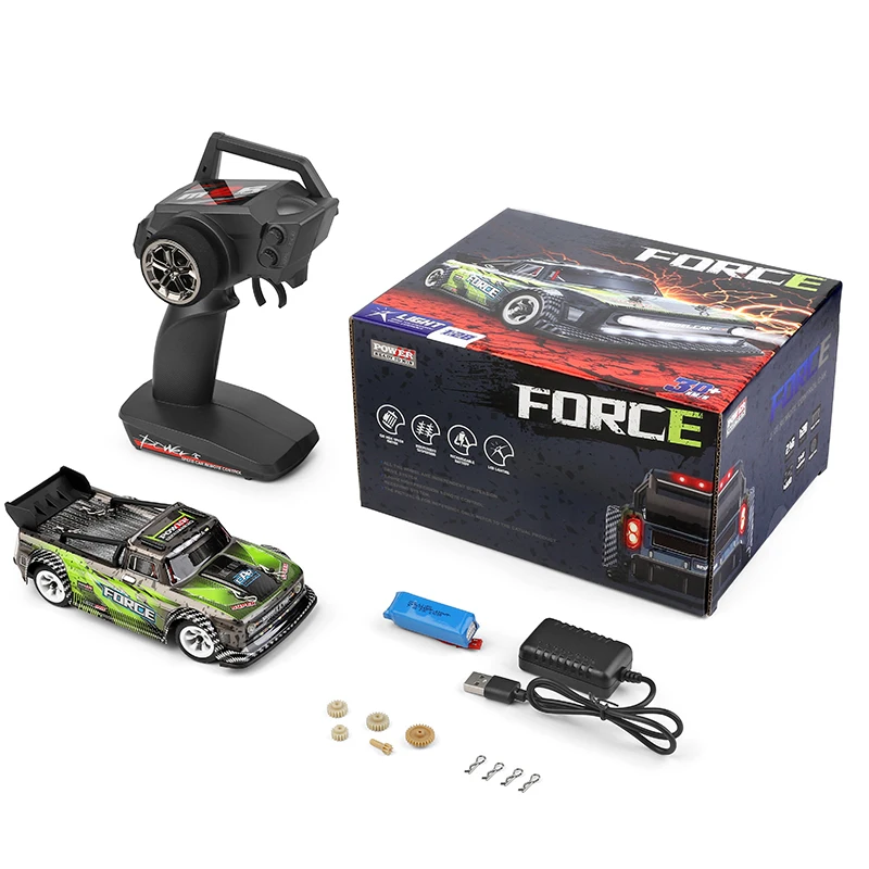 WLtoys k989 Модернизированный 284131 1/28 со светодиодными лампами 2 4G 4WD 30 км/ч