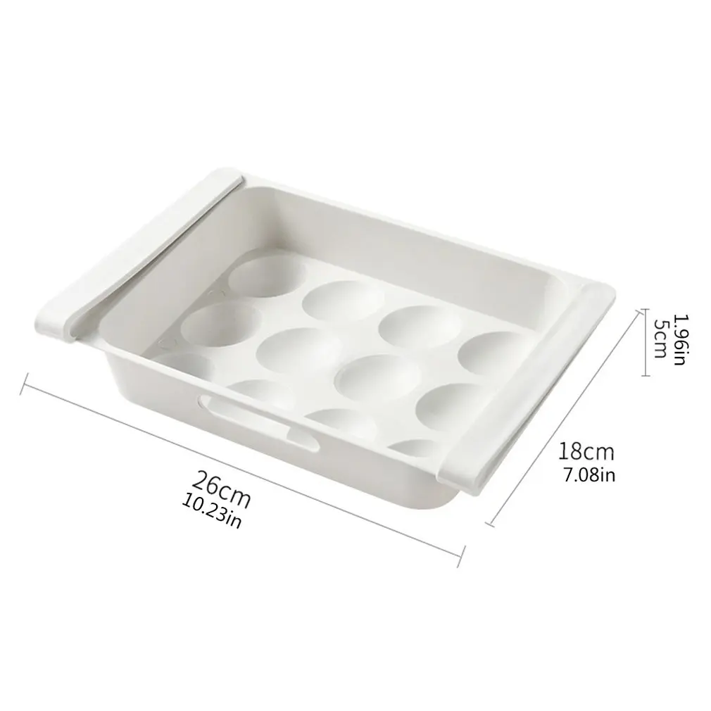 

Functional Household Fresh-keeping Box Rectangular Drawer Type Egg Carton Refrigerator Storage Box Egg Tray