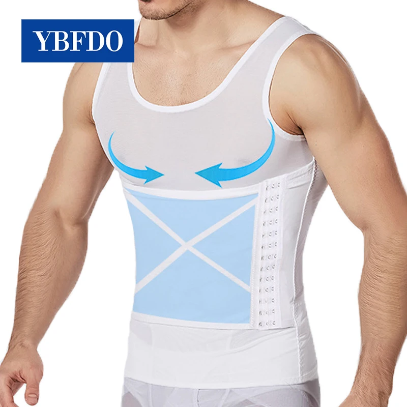 

Мужской корсет YBFDO, Высокоэластичный, утягивающий живот, сетчатый, дышащий, Брюшная область живот