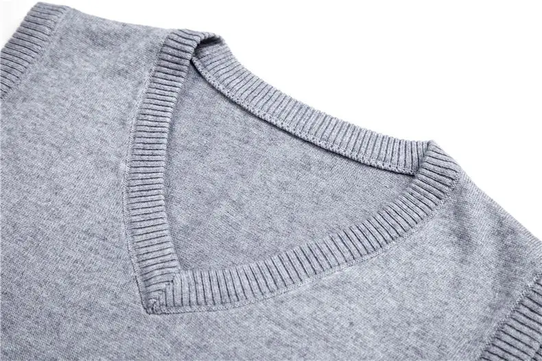 Zogaa Sweater Men Clothes Autumn Winter Warm Cashmere Wool Pullover Homme Classic Casual V-Neck Sleeveless Vest Sweaters