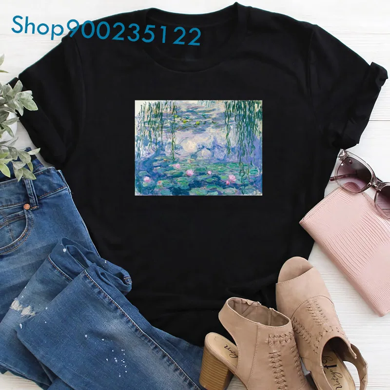 

Aesthetic women t-shirt korean style printed casual Van Gogh tee tops Fashion women clothes summer vintage tshirt femme