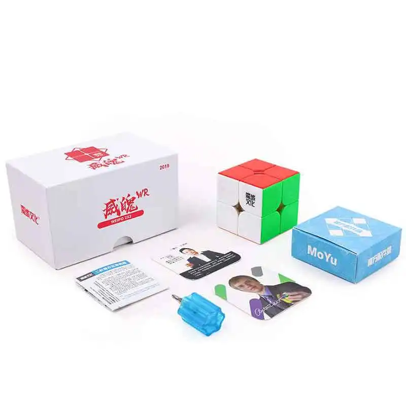 Новый MoYu Yuhu WeiPo WR M 2x2x2 Магнитный Скорость куб 2*2 магнитные наклейки cubo magico пазл