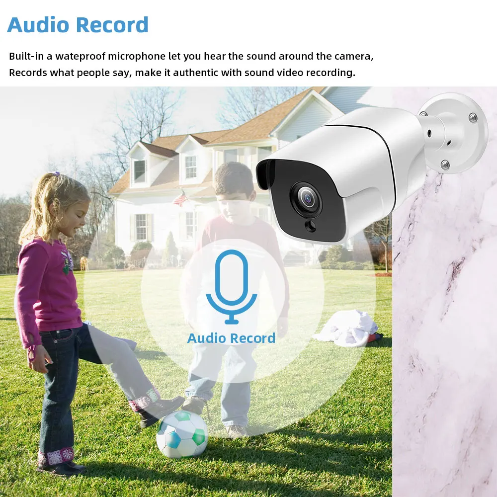 16CH 4K NVR 8MP POE CCTV Security System Audio WaterProof Outdoor Ip Bullet Dome Camera Video Surveillance Set AI Face Record