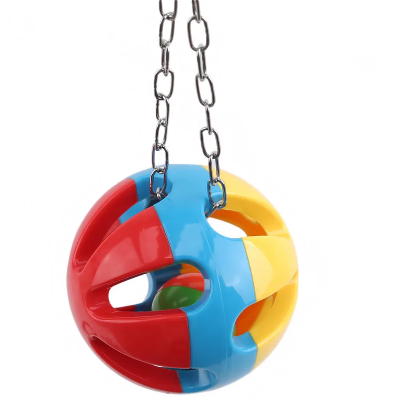 5Pcs Bird Parrot Toys Swing Toy Colorful Chewing Hanging Hammock Bell Pet Climbing Ladders | Дом и сад