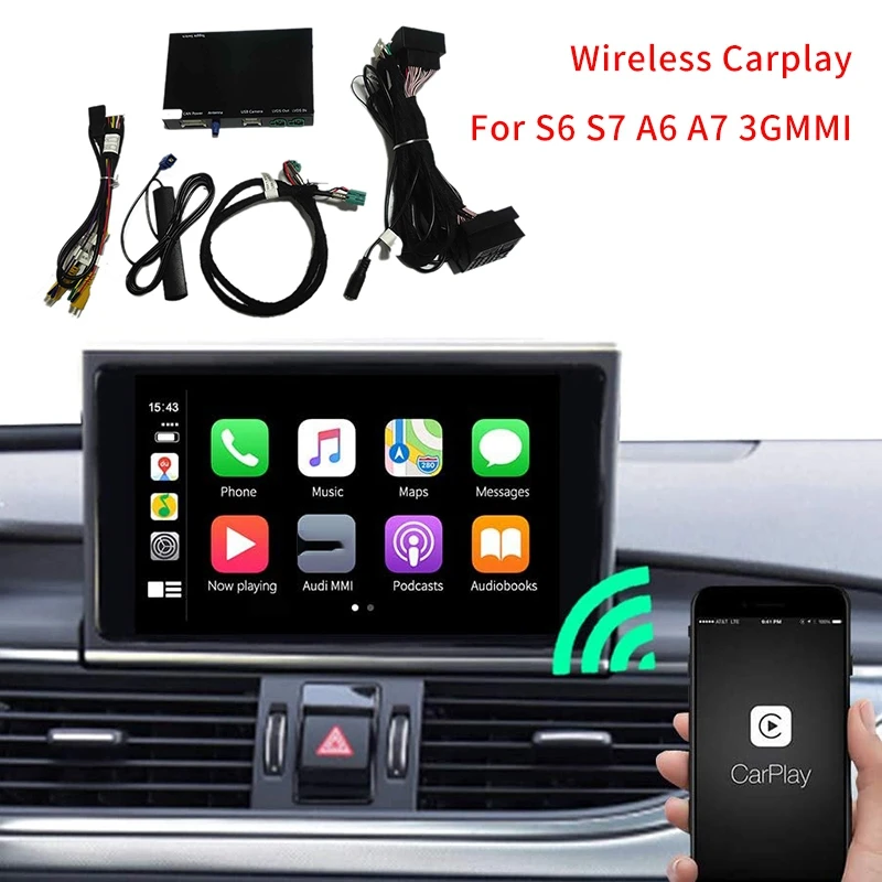 

Car Wireless Carplay Activator for - S6/S7/A6/A7 2012-2016 3GMMI with Android Auto Mirror Link Car Play Functions