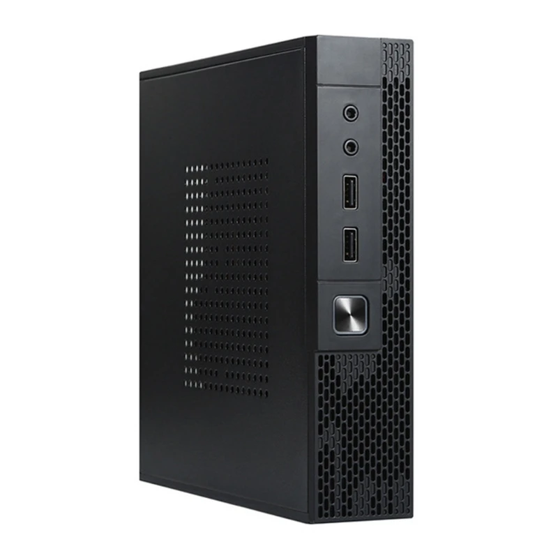 Чехол Mini-ITX Tower QX02 HTPC чехол с 2 портами USB2.0 черные настольные шасси | Компьютеры и