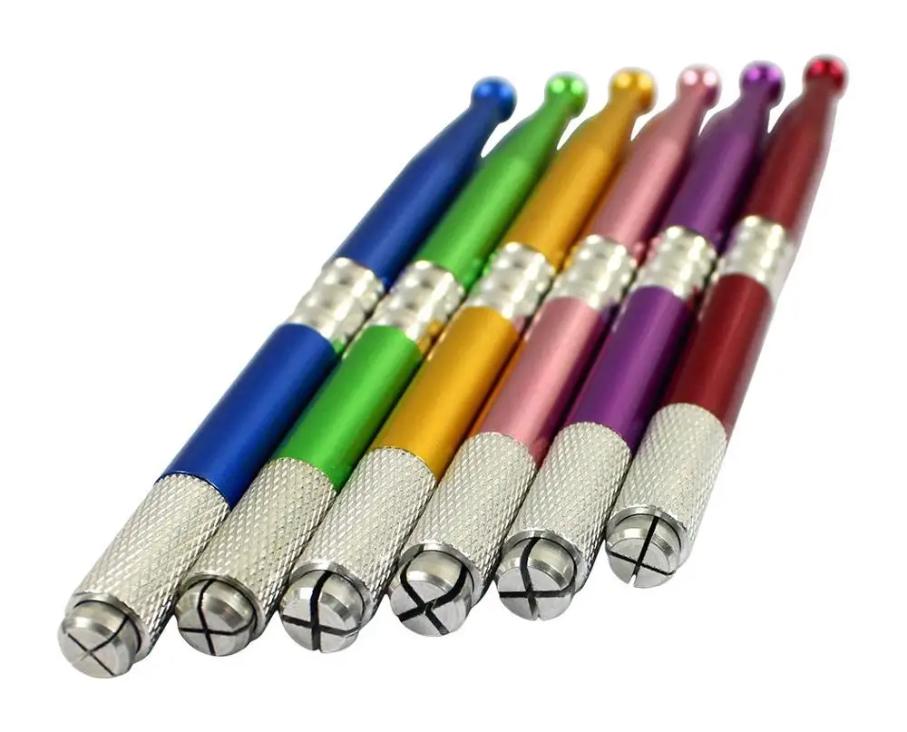 6pcs Microblading Pen Tatoo Eyebrow Permanent Makeup Hand Tools Holder Stainless Steel Handmade Manual Tattoo | Красота и здоровье