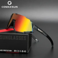 comaxsun professional polarized cycling glasses bike goggles outdoor sports bicycle sunglasses uv 400 with 3 lens tr90
