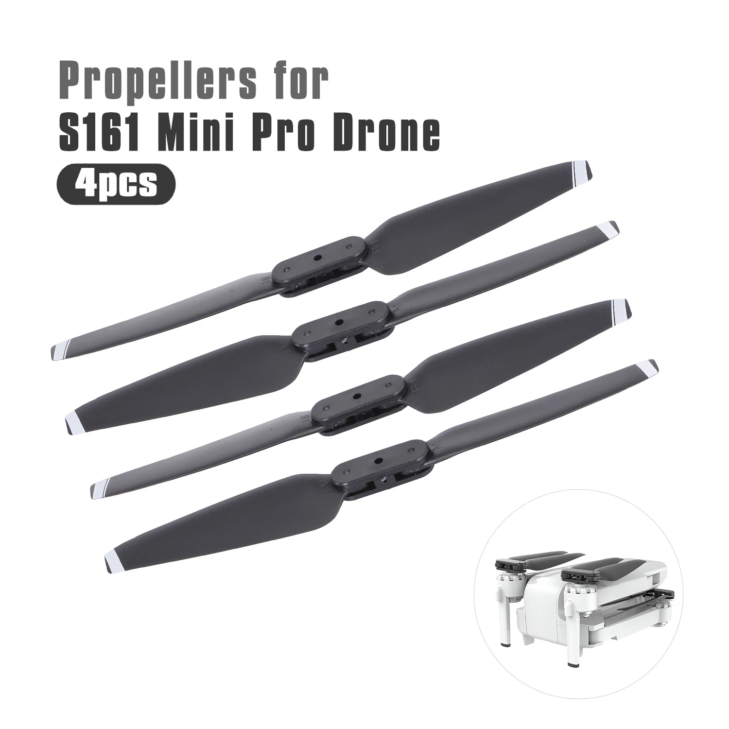 

S161 Mini Pro RC Quadcopter Propeller for CSJ S161 Min Pro RC Drone 4pcs Drone Propeller Blades Paddles RC Parts Accessories