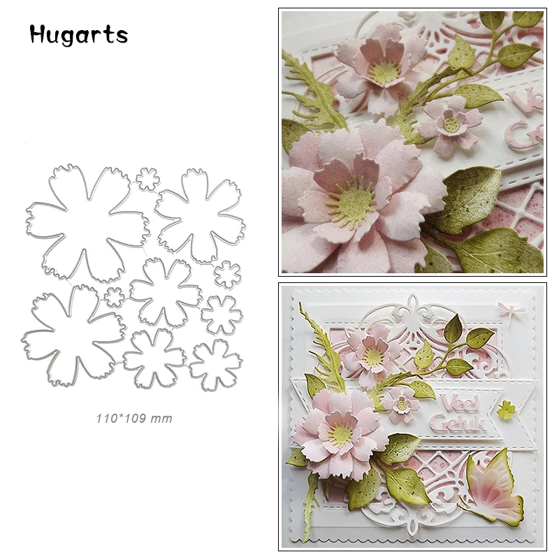Многослойные Цветочные штампы металлические режущие для штамп скрапбукинга и