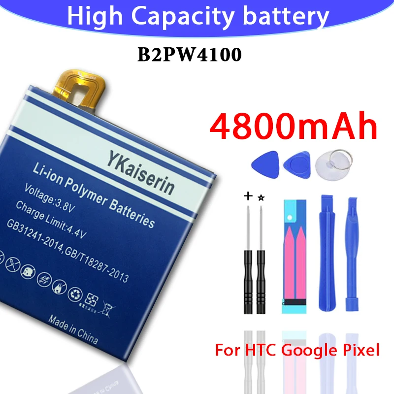 Аккумулятор высокой емкости B2PW4100 4650 мАч аккумулятор для HTC Google Pixel / Nexus S1 +