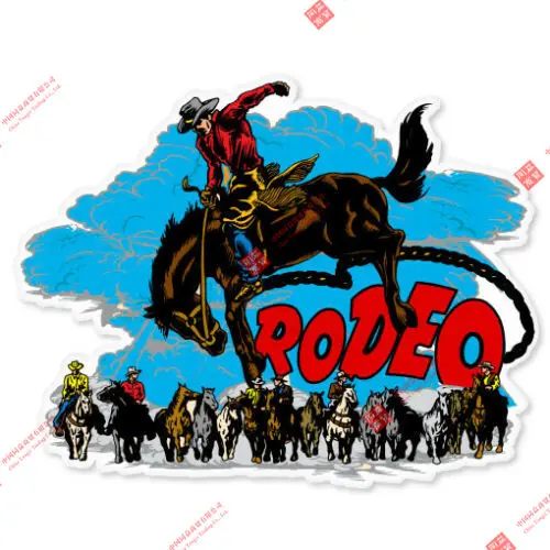 

Rodeo Window Decal Car Bumper Racing Motorcycle Helmet Stickers