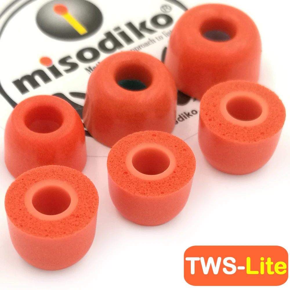 Misodiko TWS-Lite Memory Foam наконечники для наушников-для sony WF-1000XM3 SP700N 1000X, Jaybird Run X4 X3 X2 Freedom, Beoplay E8, BeatsX - Цвет: Size-Small
