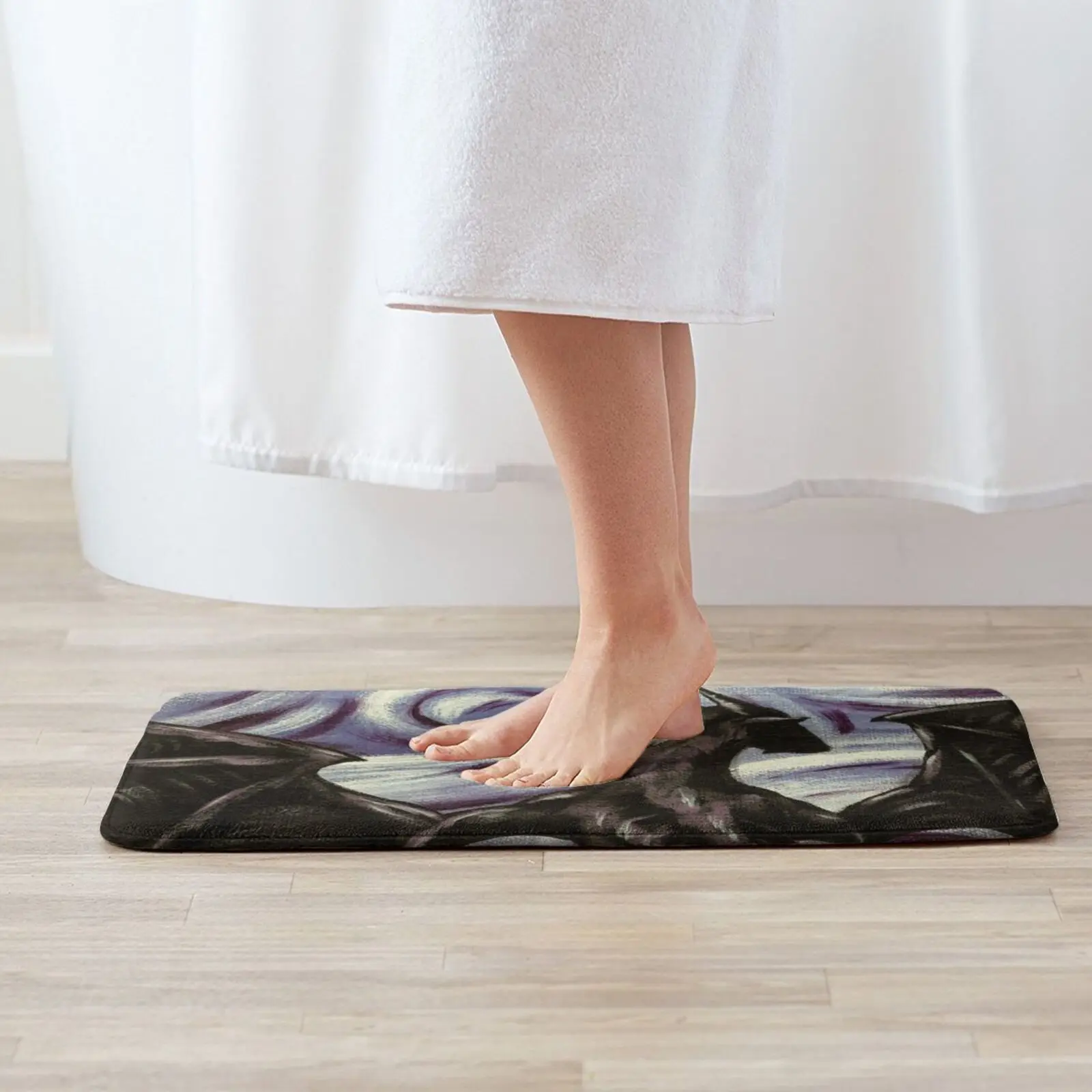 Темный коврик с драконом ковер Противоскользящий для входной двери в спальню