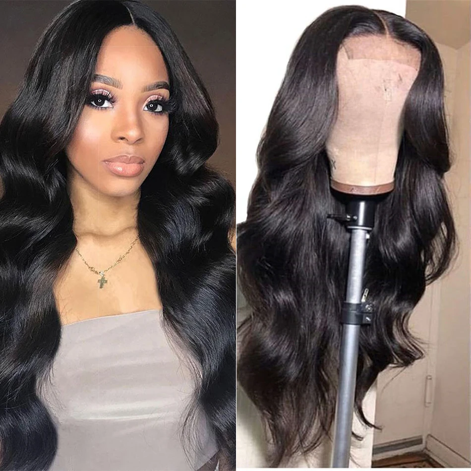 

Liddy Wig Lace Front Human Hair Wigs 13x4 Body Wave 150% Density Non-remy 100% Human Hair Lace Front Wigs Natural Color