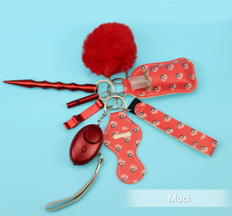 

Self Defense Women Alarm Personal Keychain Set Pepper Sprayer Self Defense