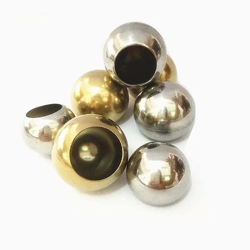 Утолщенный шар из нержавеющей стали с одним отверстием украшенный пустотелым