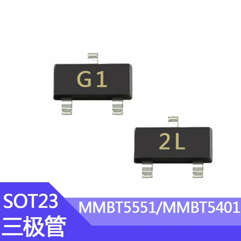 100 шт. MMBT5551 SMD транзистор MMBT5401 печать G1/2L 2N5551 2N540 посылка SOT-23