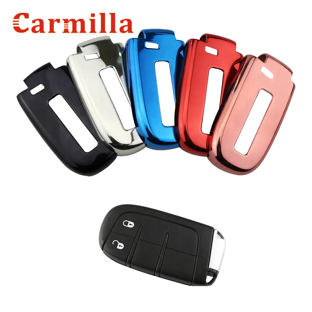 Автомобильный смарт чехол для ключей Fob подходит Dodge Journey Charger Jeep Renegade Compass Grand