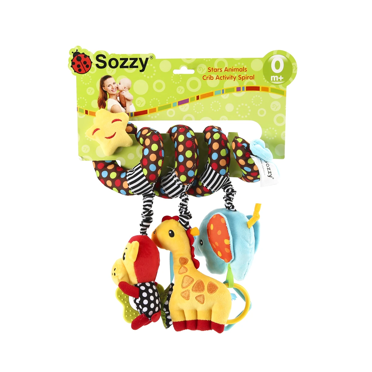 

Cute Activity Musical Spiral Crib Stroller Car Seat Travel Hanging Toys Baby Boys Girls Rattles Toy