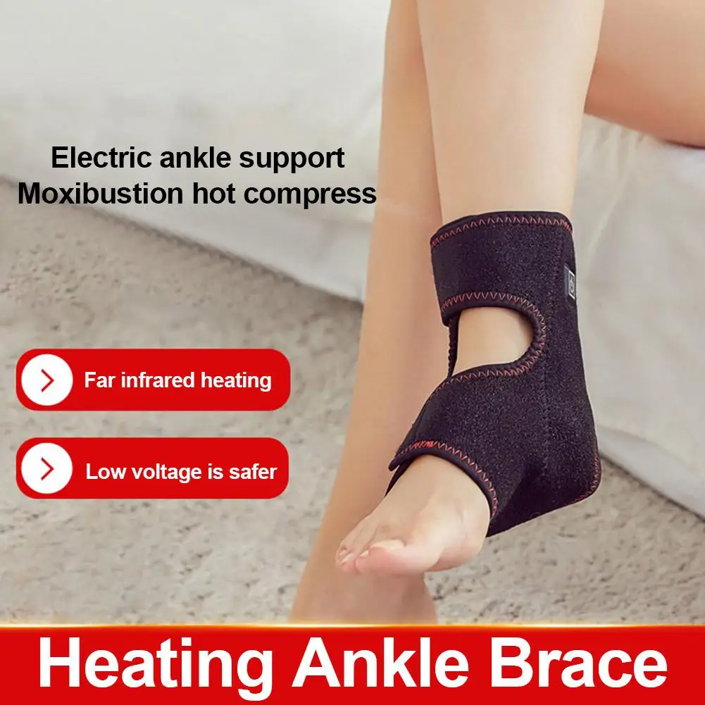 

Heated Ankle Brace Wrap Support Hot Therapy For Ankle Sprain Sports Joint Sprain Heat Therapy To Keep Warm