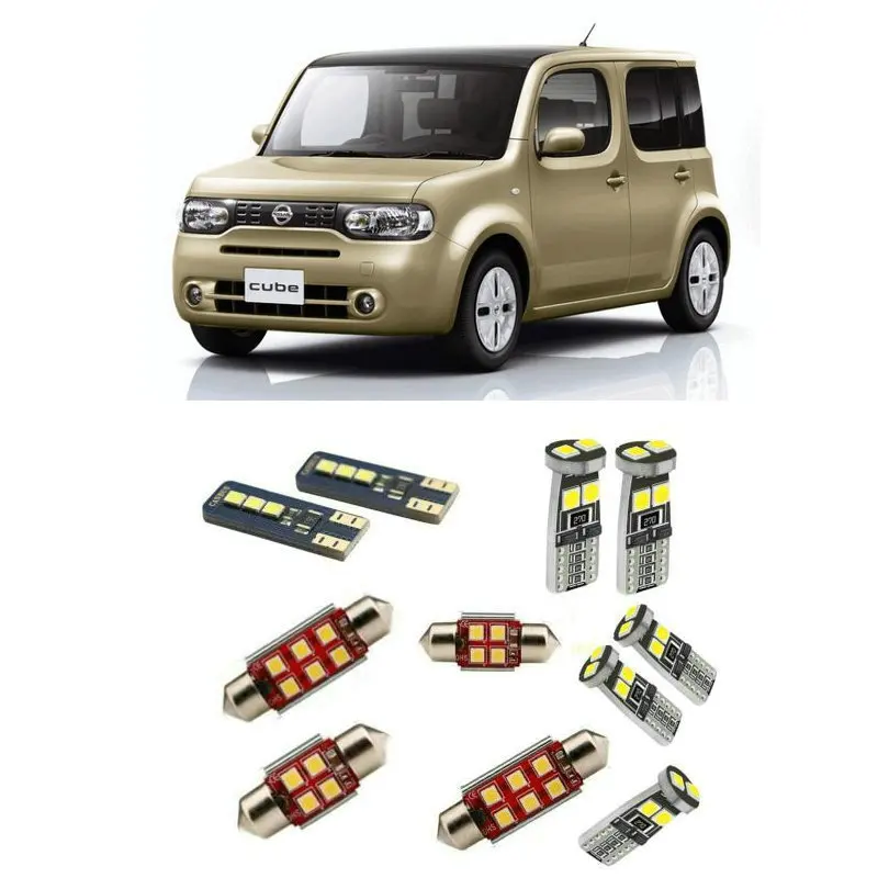 

Car Accessories Car Led Interior Light Kit For Nissan Cube z12 2008 - 2015 Error Free White 6000K Super Bright