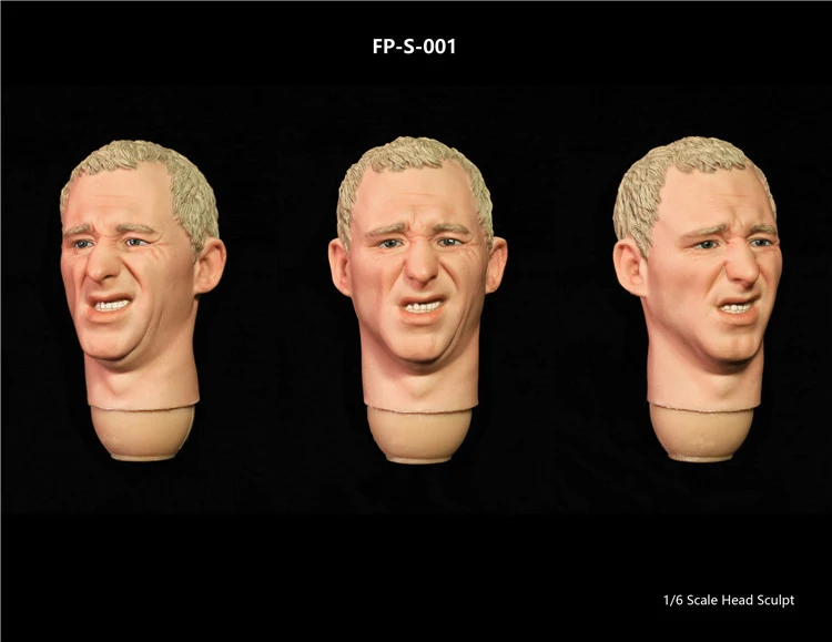

FP-A-001: FP-S-001 1:6 Scale Male Head Carved Chinese with Expression Model Toys for 12'' Man Action Figure Body