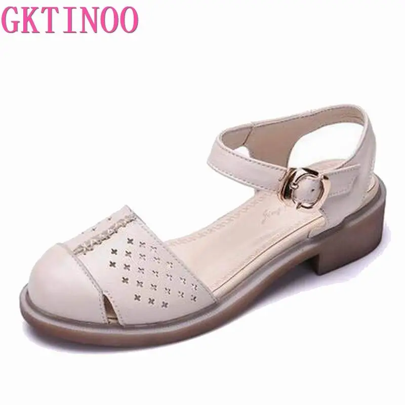 Сандалии женские летние из натуральной кожи ручной работы | Обувь